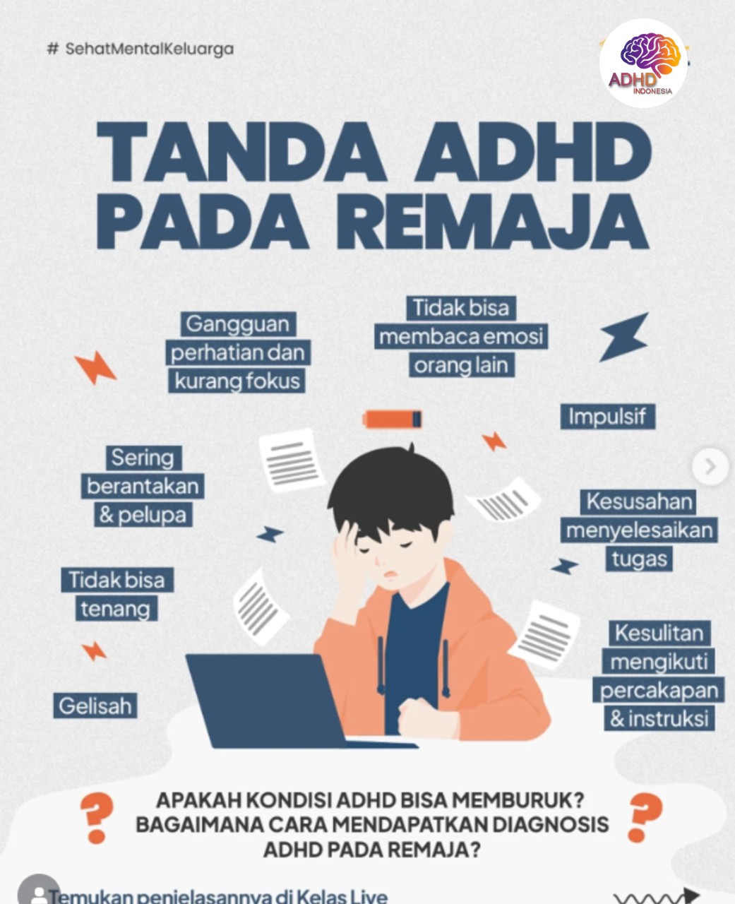 Screening ADHD Non-Diagnostik: Edukasi Awal bagi Orang Tua di Kabupaten Pinrang